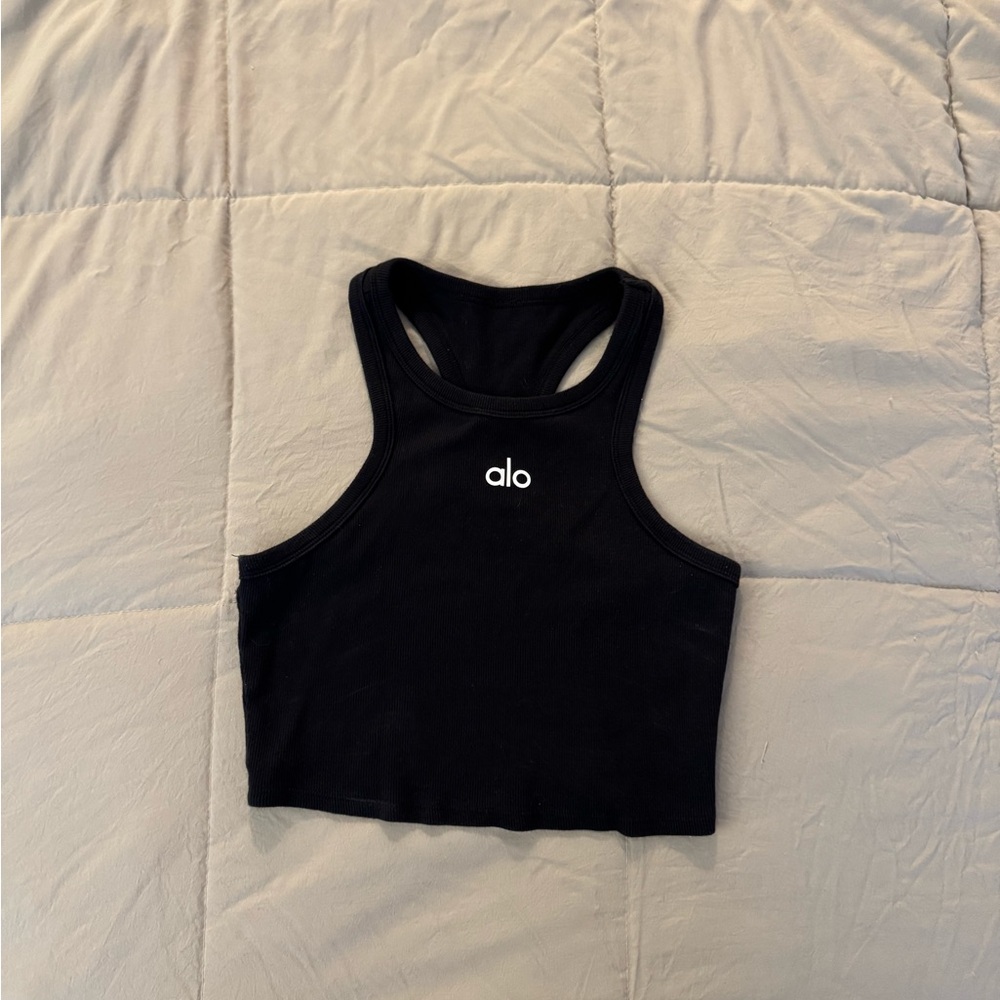 ALO Yoga Black Aspire Tank, Size Small - Picture 4 of 5